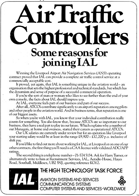 International Aeradio: IAL ATC Control Consoles                  