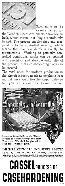 ICI Cassel Process Of Casehardening & Heat Treatment             