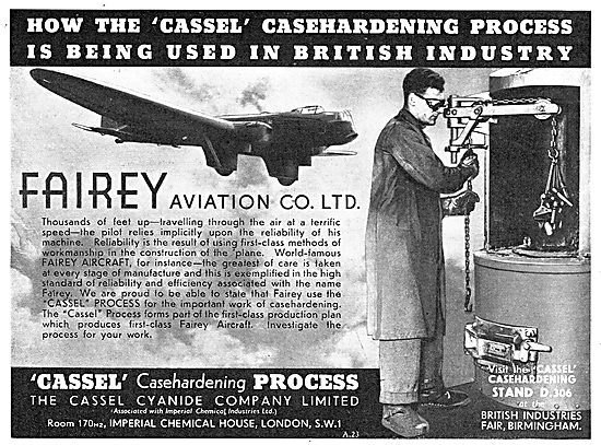 ICI Cassel Process Of Casehardening & Heat Treatment             