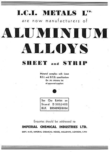 ICI Metals - Aluminium Alloys                                    