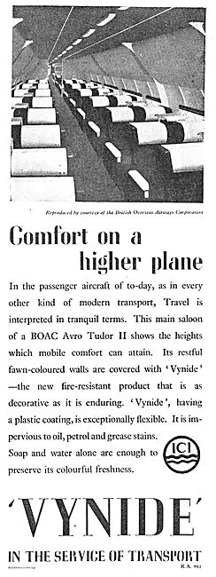 ICI Vynide For  BOAC Avro Tudor II Passenger Cabin Walls         