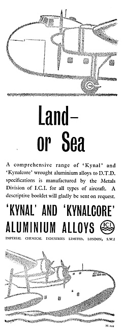 ICI KYNAL & KYNALCORE Aluminium Alloys 1953                      