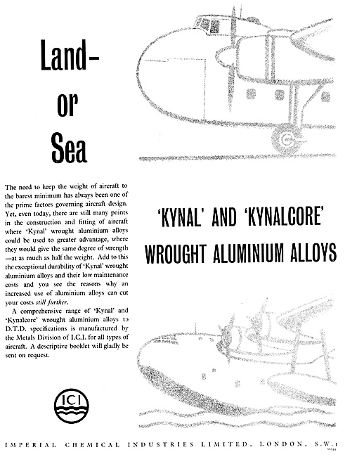 ICI. KYNAL & KYNALCORE Wrought Aluminium Alloys                  
