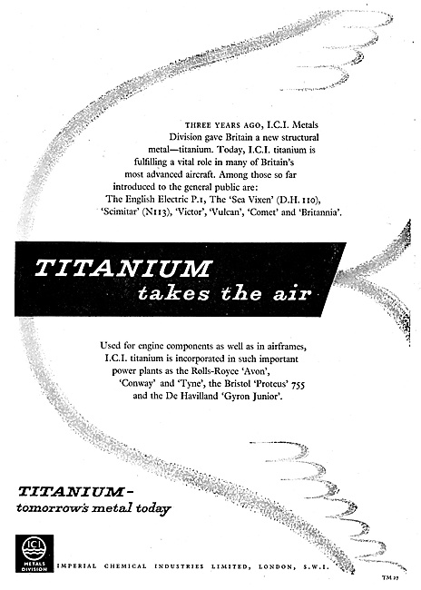 I.C.I. Imperial Chemical Industries. Titanium                    