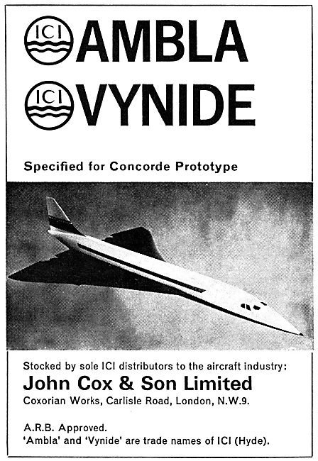 John Cox ICI Ambla Vynide Vinyl Materials                        