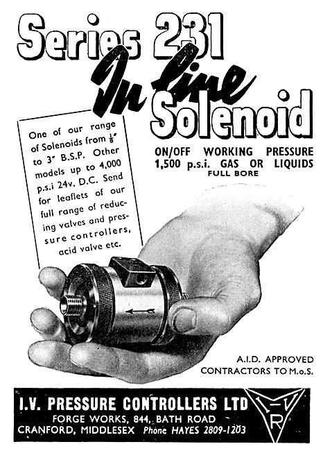 I.V.Pressure Controllers - Valves For Aircraft & Missiles        