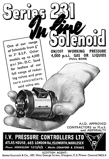 I.V.Pressure Controllers - Valves For Aircraft & Missiles        