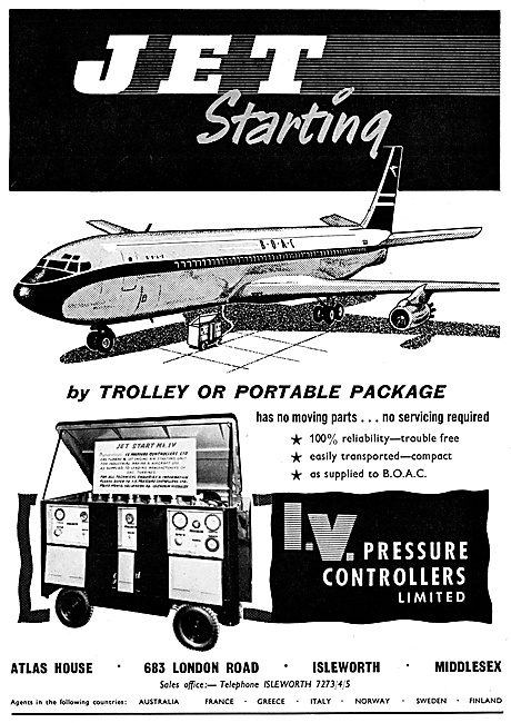 I.V.Pressure Jet Start Mk IV Aircraft Starters                   