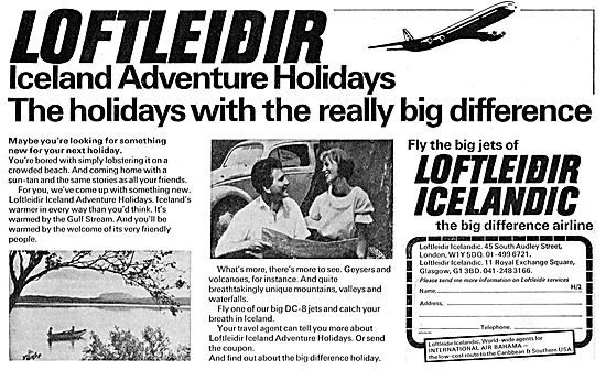 Loftleidir Icelandic Airlines - Adventure Holidays               