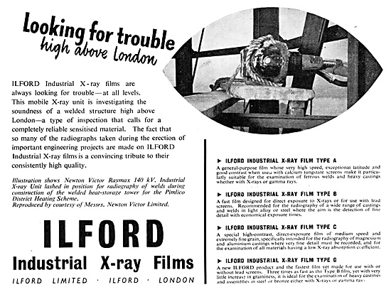 Ilford Industrial X-Ray Films 1952                               