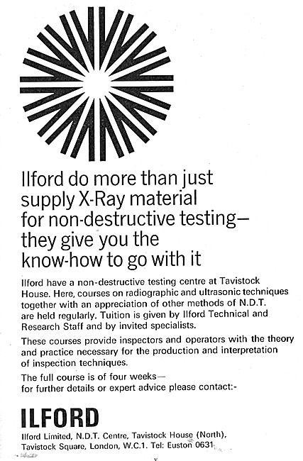 Ilford X-Ray Materials For NDT                                   