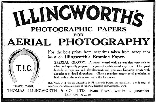 Thomas Illingworth. Photographic Paper For Aerial Photography    