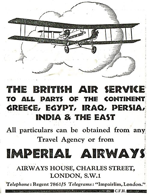 Imperial Airways - The British Air Service To Persia & The East  