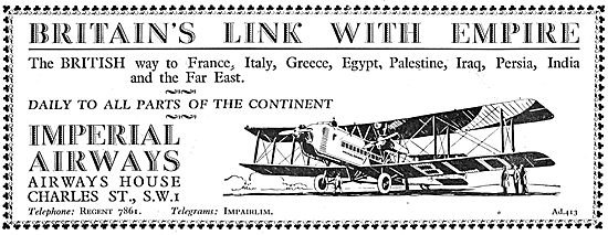 Imperial Airways - Britain's Link With Empire                    