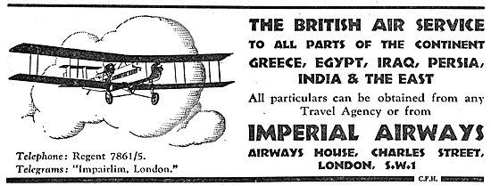 Imperial Airways - The  British Air Service To The Continent     