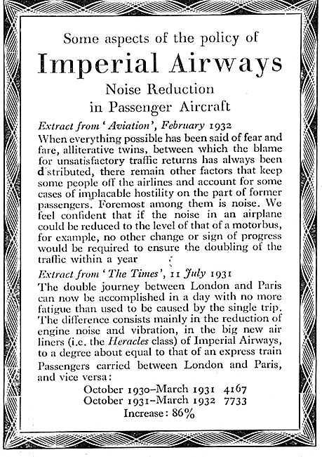 Imperial Airways - Some Aspects Of Policy                        