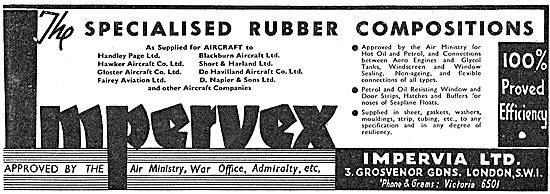 Impervian  Imprevex Rubber Compositions For Aircraft Parts       