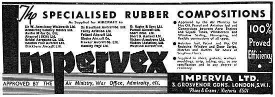 Impervia: Impervex Rubber Compositions For Aircraft Parts        