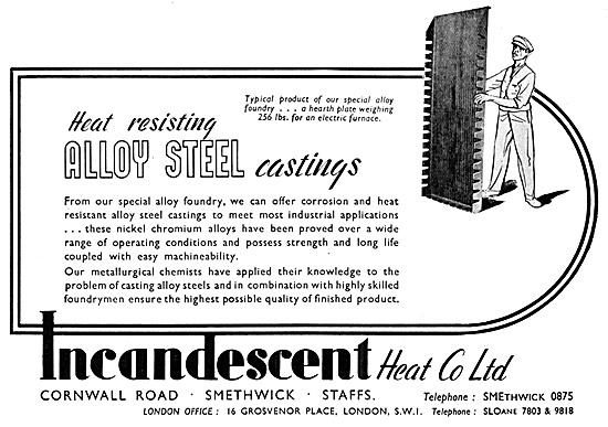 The Incandescent Heat Co. Incandescent  Alloy Steel Castings     