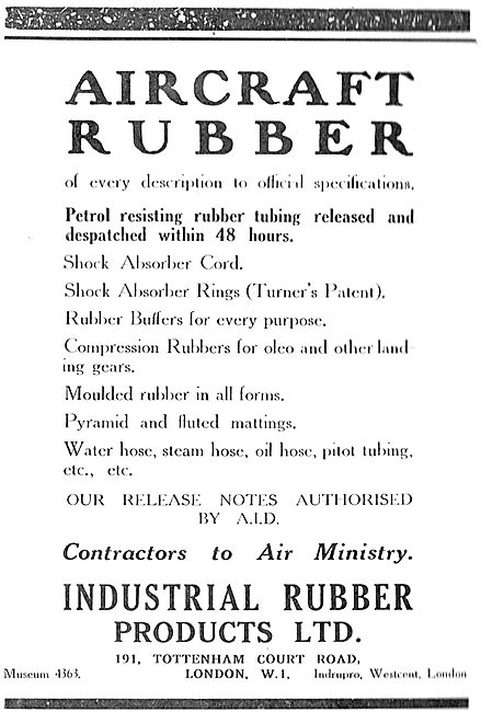 Industrial Rubber Products - Tubes, Cords, Hoses & Buffers       