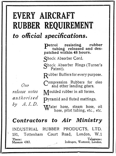 Industrial Rubber Products - Tubes, Cords, Hoses & Buffers       