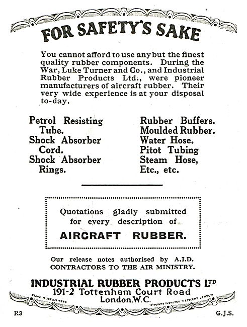 Industrial Rubber Products - Tubes, Cords, Hoses & Buffers       