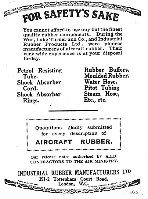 Industrial Rubber Products - Tubes, Cords, Hoses & Buffers       