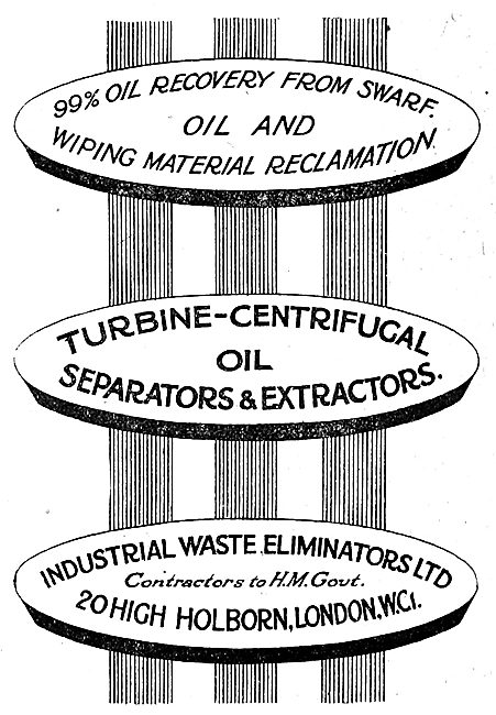 Industrial Waste Eliminators. Turbine-Centifugal Oil Recovery    