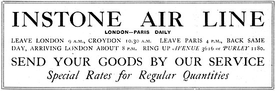 Instone Air Line Croydon Aerodrome 1921                          