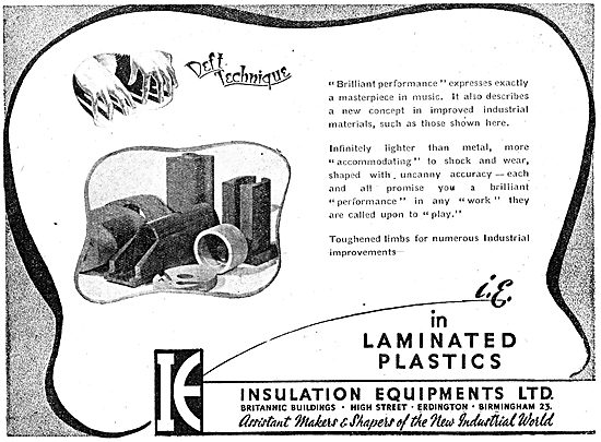 Insulation Equipments  Laminated Plastic Products 1943           