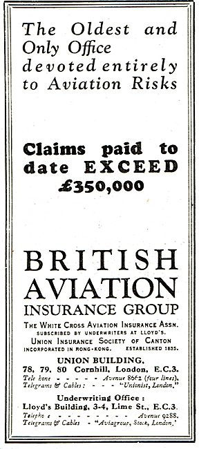 British Aviation Insurance Group - White Cross Aviation Insurance