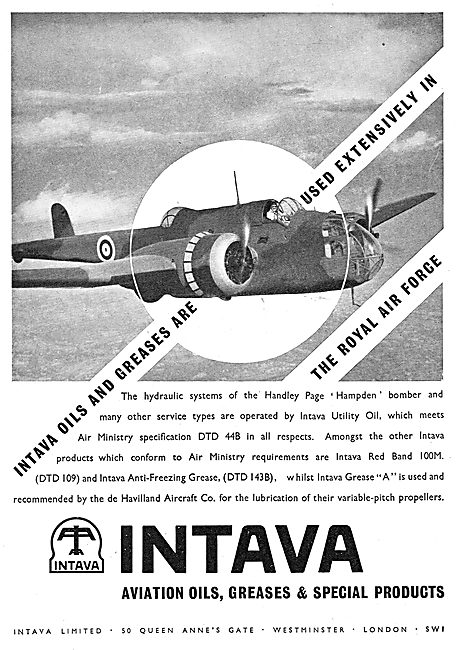 Intava Oils & Greases For Aircraft                               