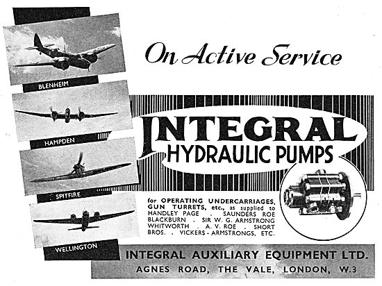 Integral Aircraft Hydraulic Pumps                                