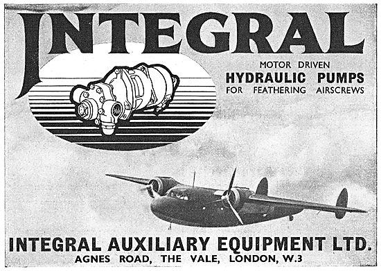 Integral Hydraulic Pumps For Feathering Airscrews                