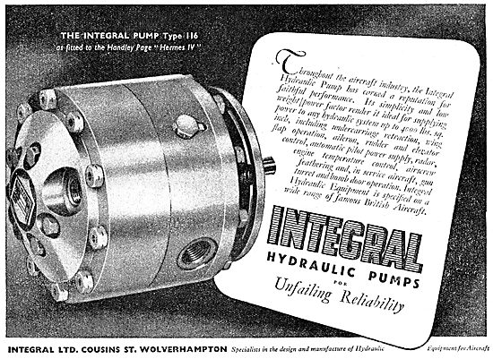 Integral Hydraulic Pumps - Integral Type 116 Hydraulic Pump      