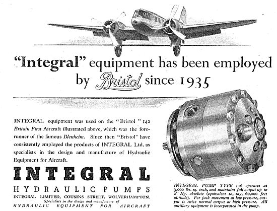 Integral Hydraulic Equipment Used By Bristol Since 1935          