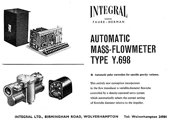 Integral Automatic Mass-Flowmeter Type Y.698                     