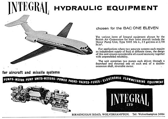 Integral Hydraulic Equipment For Aircraft & Missiles             