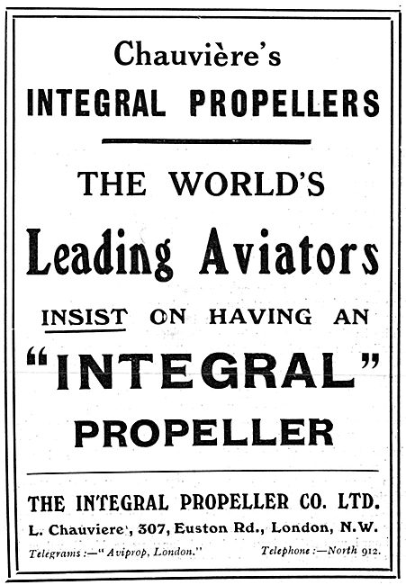 Chauviere's Integral Propellers                                  