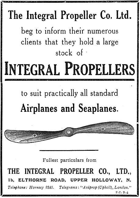 Integral Propellers In Stock To Suit All Seaplanes & Airplanes   
