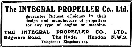 Integral Propellers 1920                                         