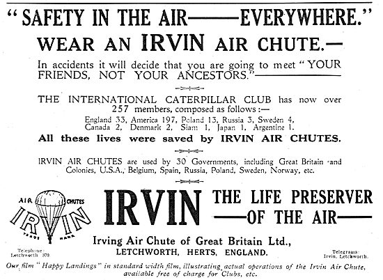 Irvin Air Chute - Safety In the Air                              