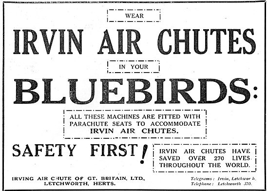 Wear An Irvin Air Chute In Your Blackburn Bluebird               