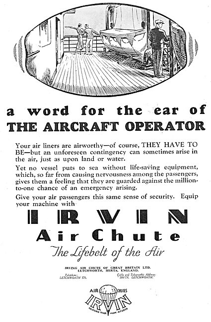 Irvin Air Chute Parachutes                                       