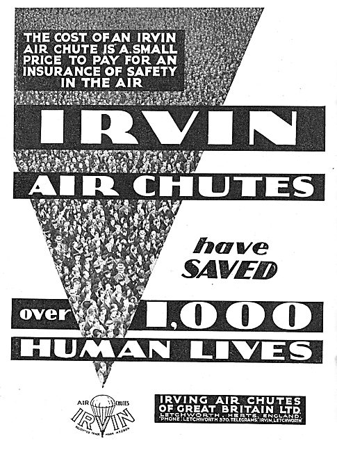 Irvin Air Chute Parachutes Have Saved 1,000 Lives                