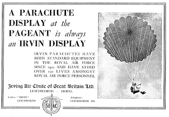 Irvin Parachutes                                                 