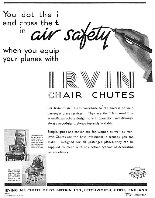 Irvin Parachutes: Air Chute                                      