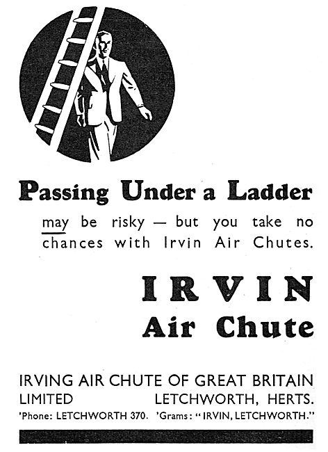 Irvin Air Chute: Superstitions Series: Passing Under A Ladder    