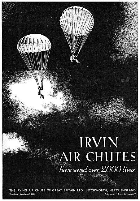 Irvin Air Chutes : Para Suits: Parachutes : Caterpillar Club     