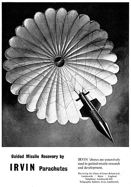 Irvin Missile Recovery Parachutes                                
